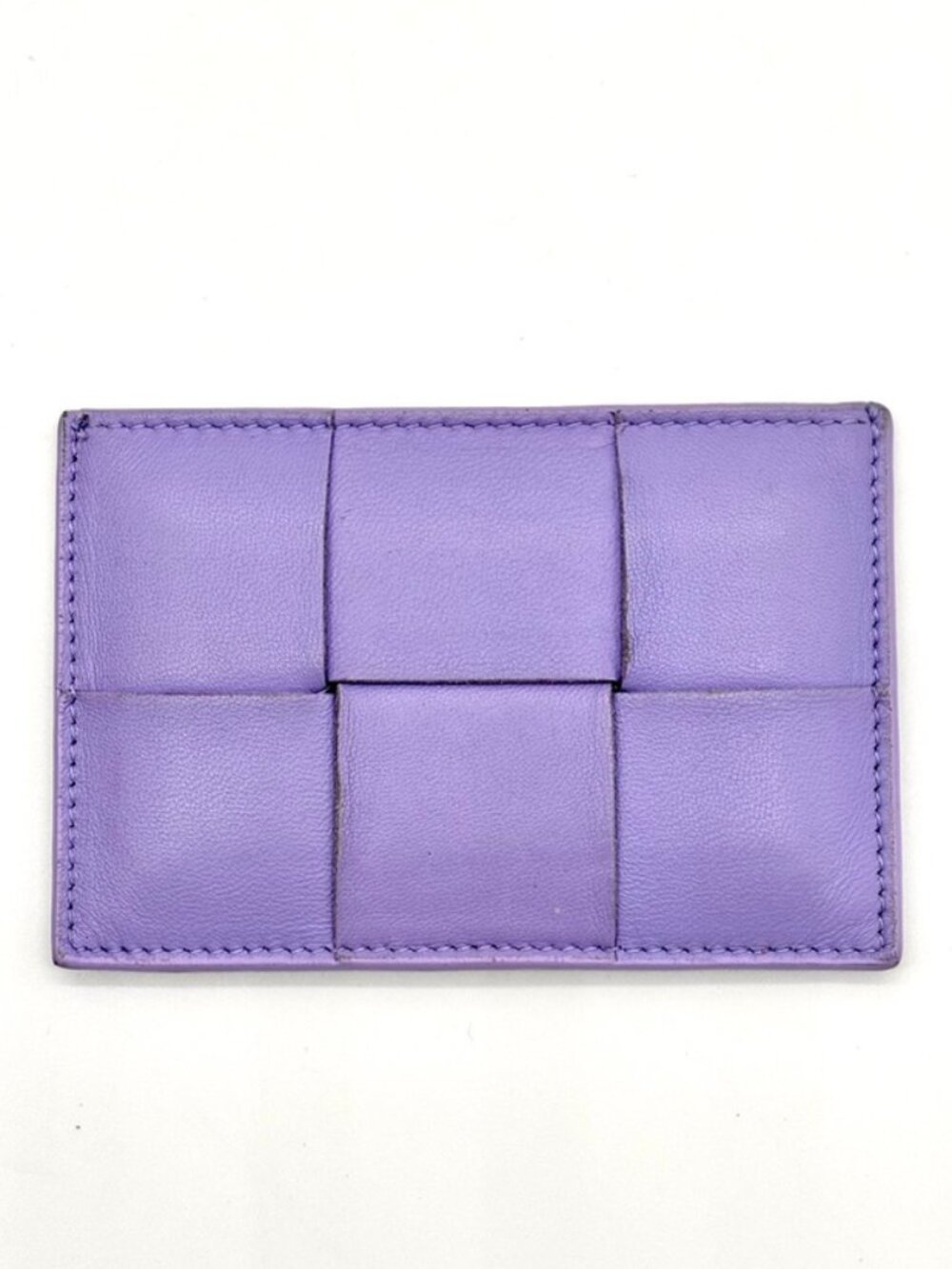Bottega Veneta Intrecciato Weave Leather Card Holder